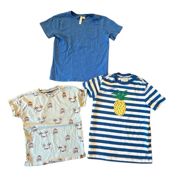 Boys size 6/7 tshirt bundle Hanna Andersson, Janie and Jack - Picture 1 of 9